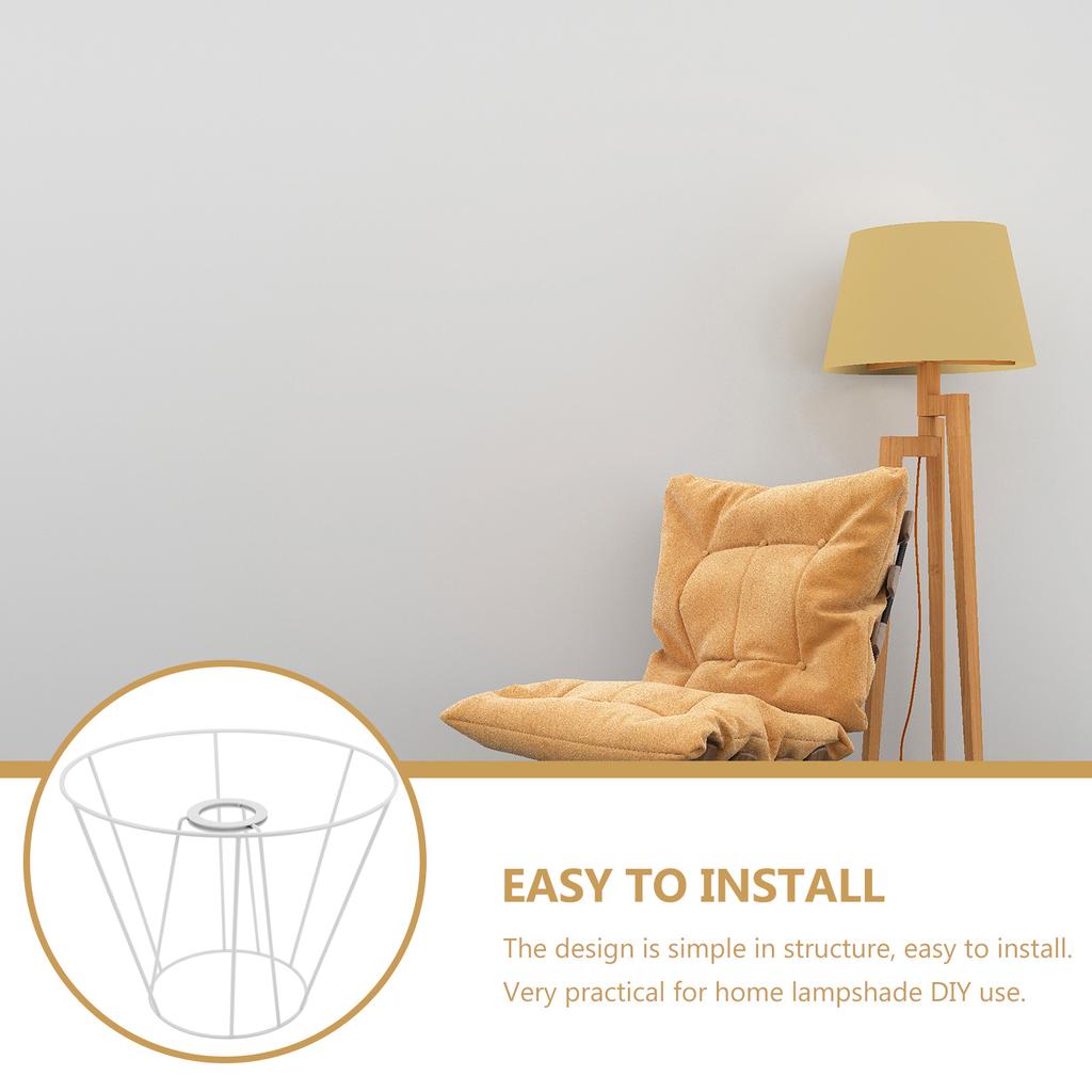 Lampshade Frame for Desk Light Retro Decor Photo Wire Frames Iron DIY Ring Picture