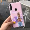 For Honor 9X Pro RU Case Cute Cartoon Cool Black Pink Silicone Back Cover For Huawei Honor9X Honor 9X Pro 9XPro 4G Phone Case
