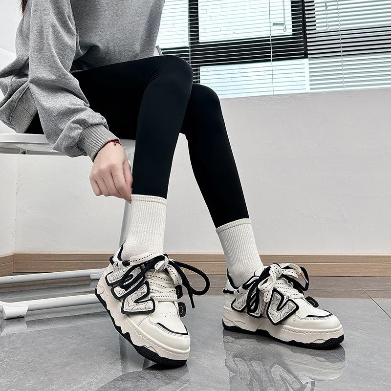 Primavera y otoño nuevo estilo zapatos blancos para mujeres Ins