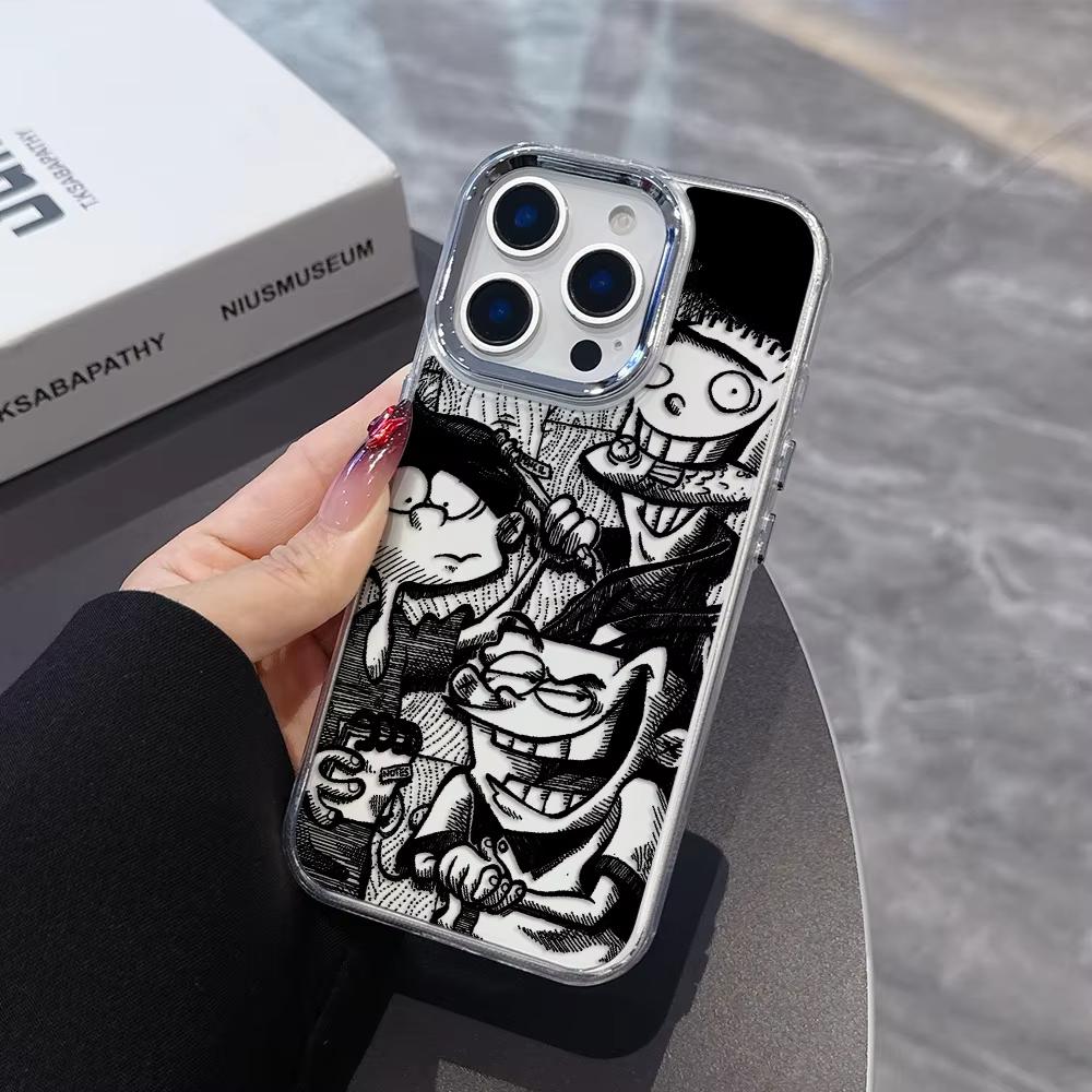Cartoon E-Ed Edd N Eddy Telefoonhoesje Voor iPhone 17 Air 16 e 15 14 13 12 11 Pro Max Plus SE 2020 2022 Transparante Zachte Cover