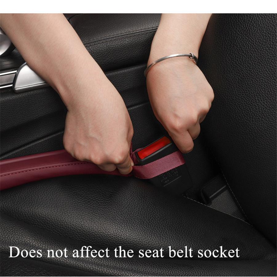 Left Side Car Console Side Seat Gap Crevice Filler Organizer Black w/Cup Holder