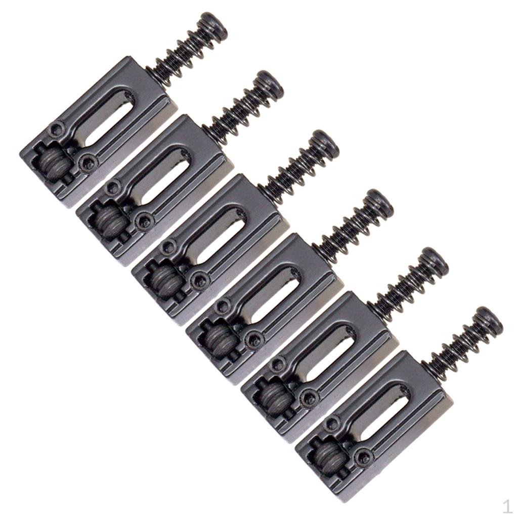 6 Pieces Saddle String Saddles for Electric Guitar
