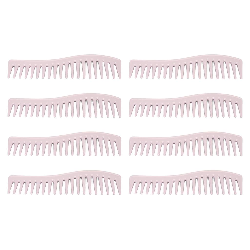 8pcs Wide Tooth Comb ABS Hair Detangling Comb Portable Compact No Handle Shampoo Styling Comb for Ho