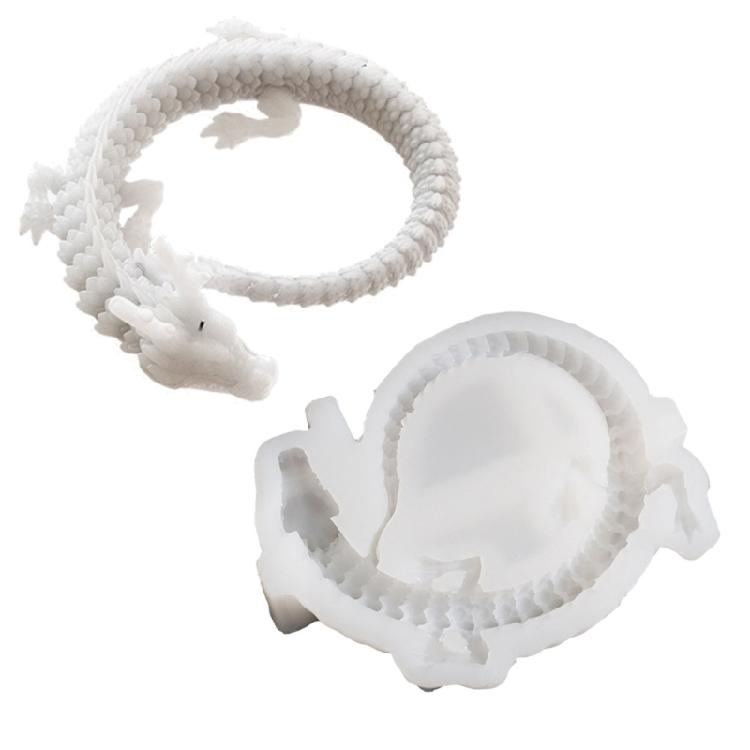 Dragon Candle Mold Epoxy Resin Molds Aromatherapy Mold Animal Decorations Mould