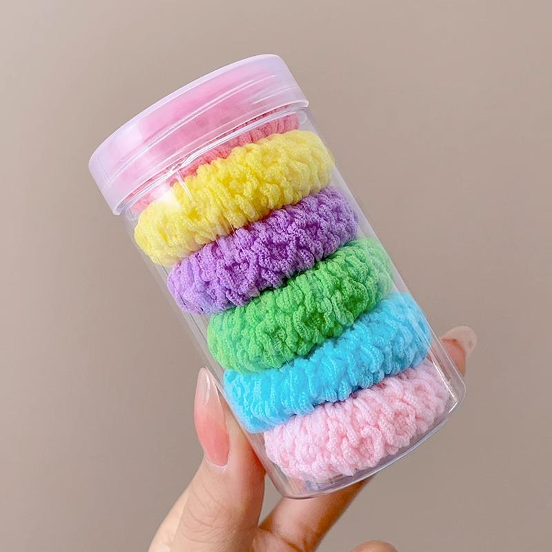 Kleiner Bär Hochelastisches Kaffee-Haargummi für Frauen und Mädchen - Langlebig, Schlicht und Elegant