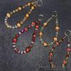 Simple Persimmon Crystal Beaded Phone Lanyard - Light Luxury Handheld Chain Pendant