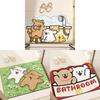 Modern Minimalist Cartoon Bathroom Mat With Water Absorbent Silicon Diatom Mud For Shower Floor Flooring