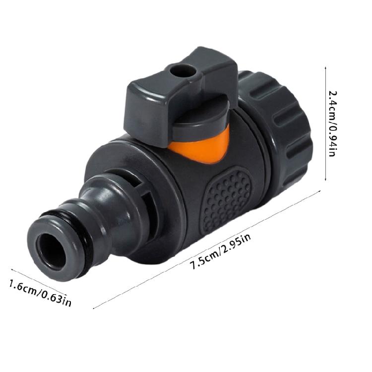 Leakproof Plastic Garden Hose Fitting Quick Connector Valves with Switch Easy Installation for Professional Gardeners