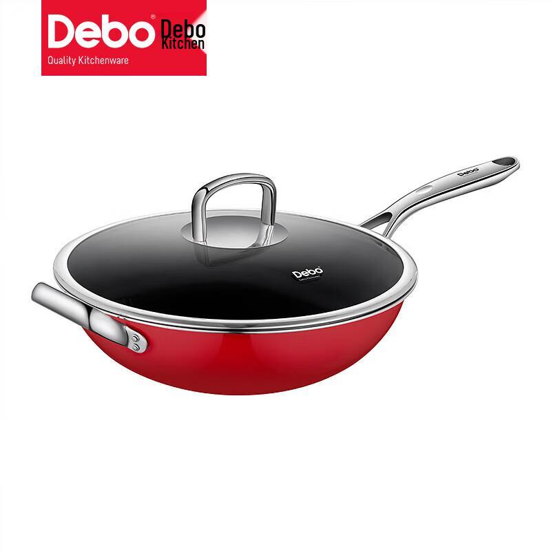 Debo Himalayan Ceramic Steel Wok 32cm