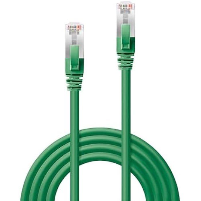 Câble réseau - LINDY - Cat.6A - 7.5m - S/FTP - LSZH - Vert