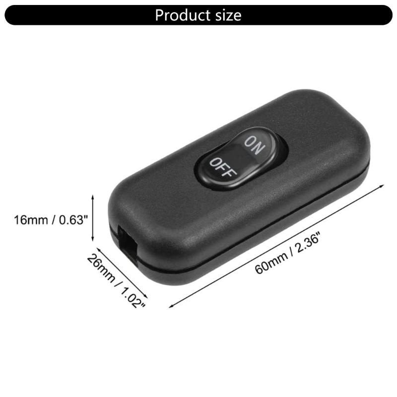 2Pcs Inline Cord Switches Lamp Control Appliance Switches Replacement Control Lamp Switches for Lamp, Small Devices