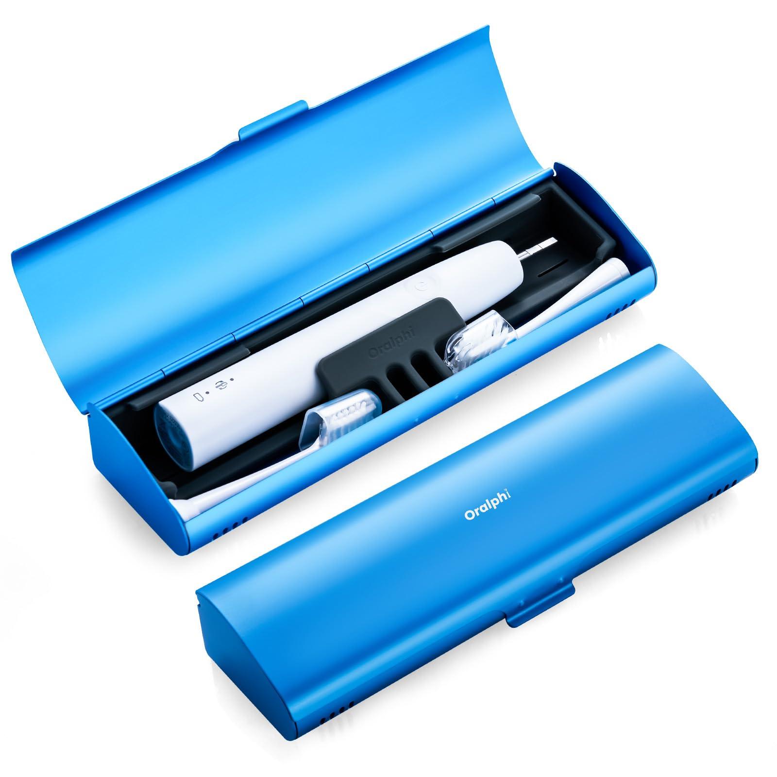 

Oralphi Алюминиевая Электрическая Зубная Щетка Дорожная Щетка Совместима с Большинством Электрических Зубных Щёток, включая Oral, со Сменным Силиконом синий