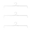 3pcs Multifunctional Stainless Steel Spring Clothes Hanger Clothes Drying Rack  Closet Storage