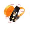 2m Stretch belts Strap for fastening 800Kg Wear Resistant Trailer Loads Heavy Duty Ratchet Strap Cargo Tie Down Durable No Hook