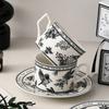 Ceramic Coffee & Milk Cup with Handle - Elegant Hot & Cold Drinkware for Meetings and Luxury Spaces