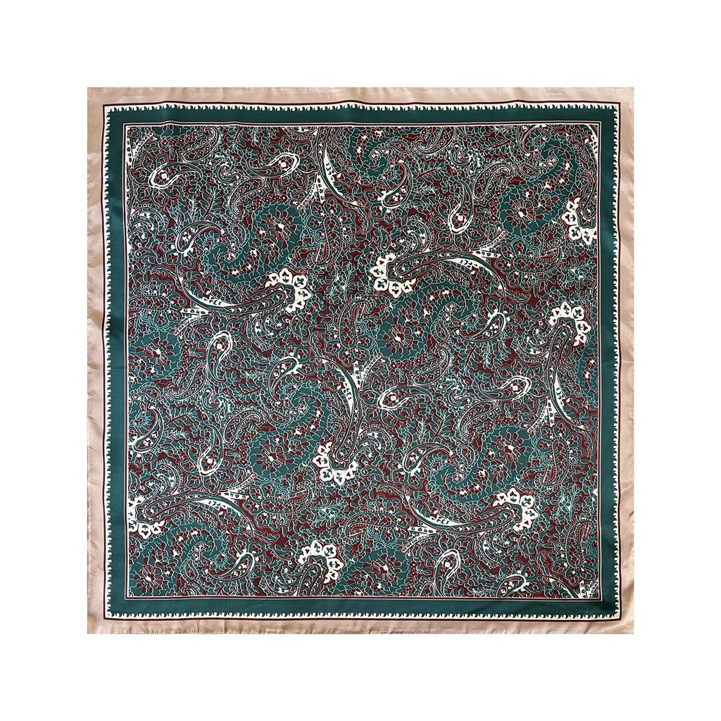 Fashionable Paisley-print Large Scarf, Fashionable 90s-style Headscarf and Wrap