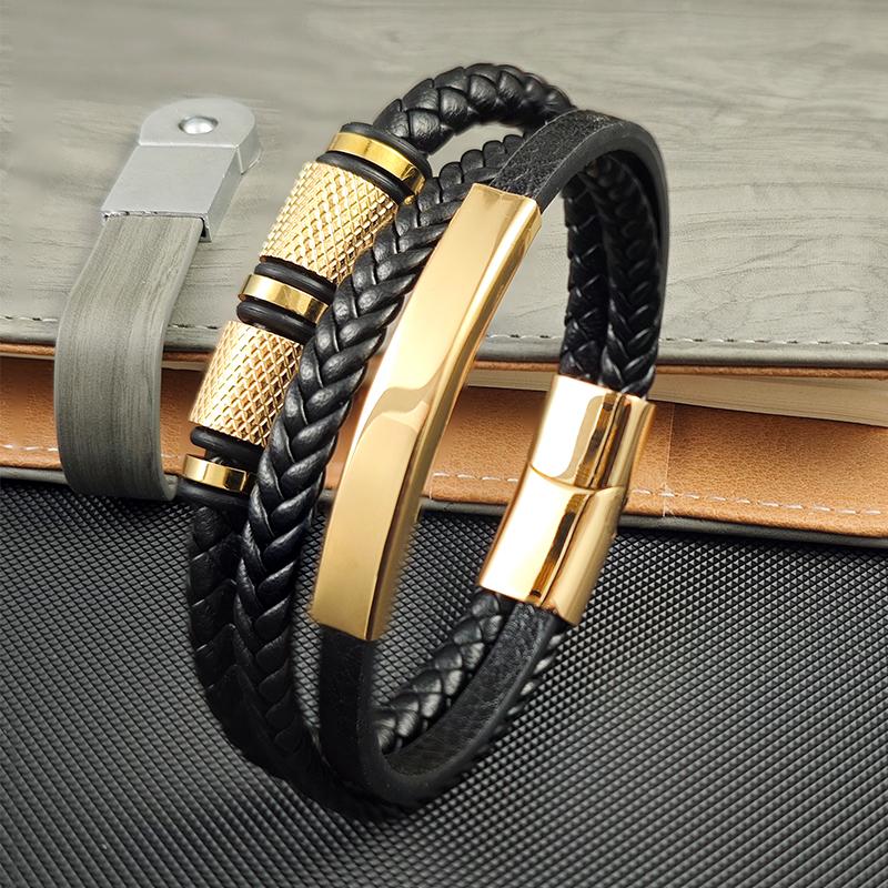 Jiangmingao Jewelry Bracelet Classic Cool Men Punk Rock Fashion Bracelets Free Delivery Shipping Items Discount