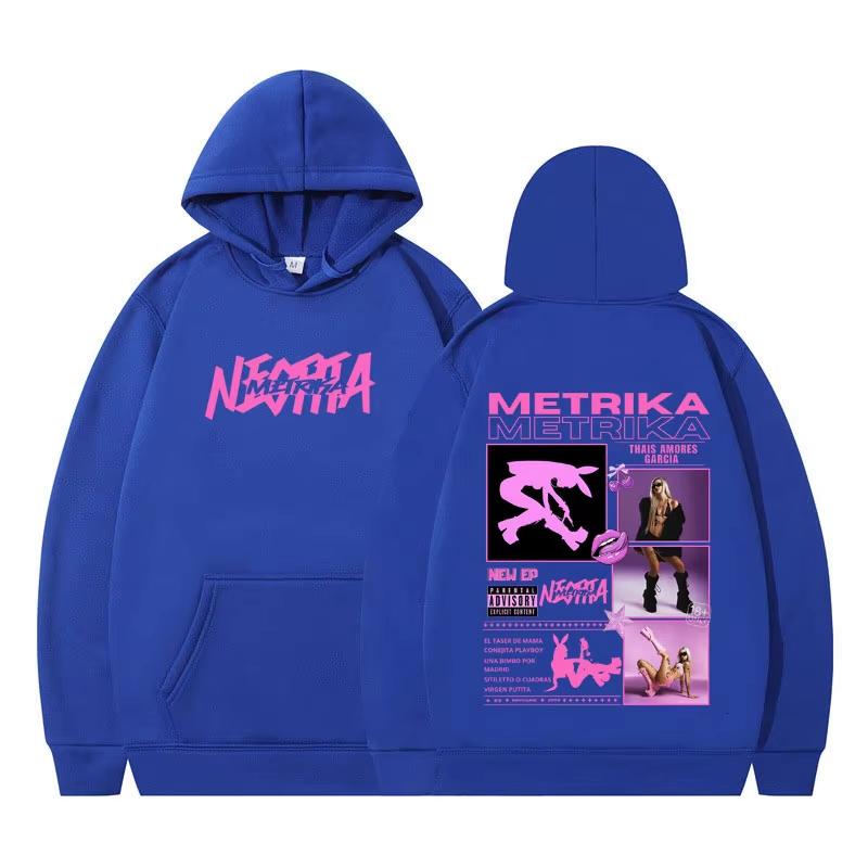 Singer Metrika Album Tour 2026 Hoodie Herren Damen Oversized Pullover Sweatshirt Streetwear Harajuku Hip Hop Lässig Warm Unisex Geschenk Oberteil