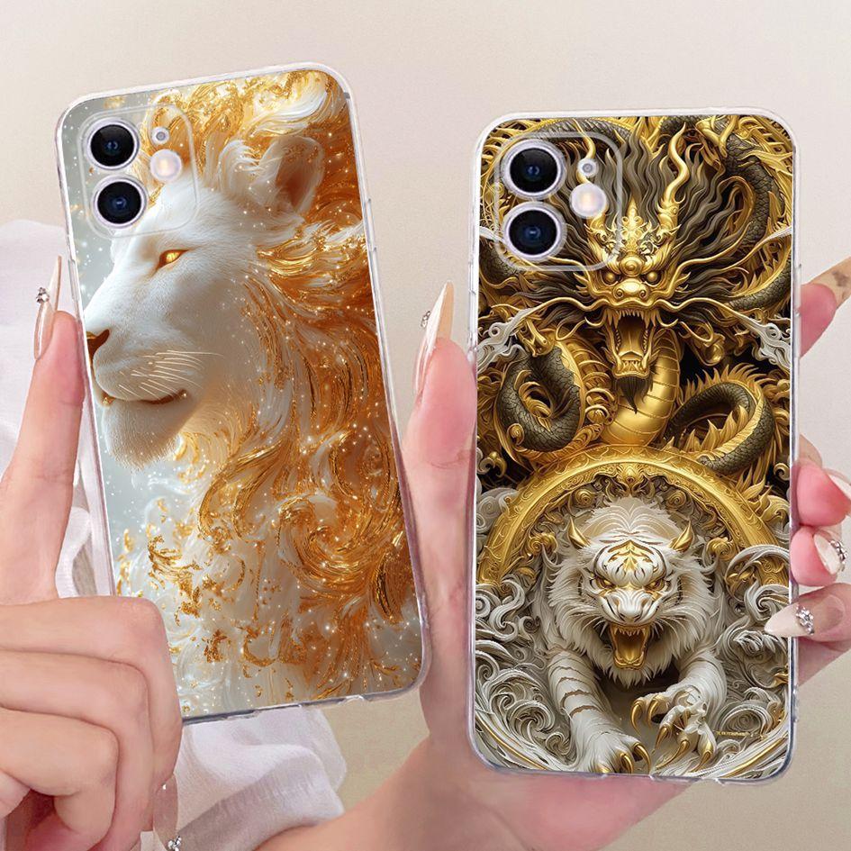 Cool Case For iPhone 11 Cover Luxury Dragon Cartoon Cover Soft Slim Silicone Clear Fundas For iPhone 11 Pro Max iPhone11 Housing