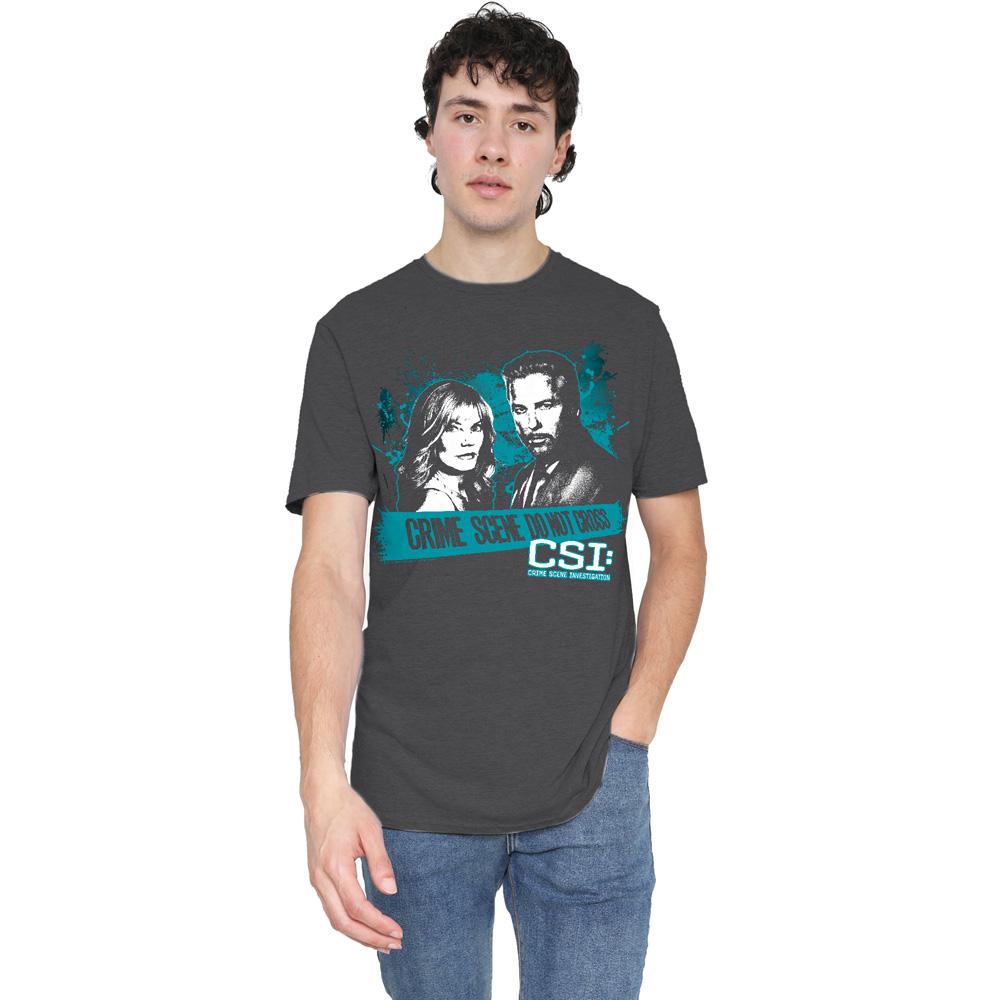 CSI Unisex Adult Cross the Line T-Shirt