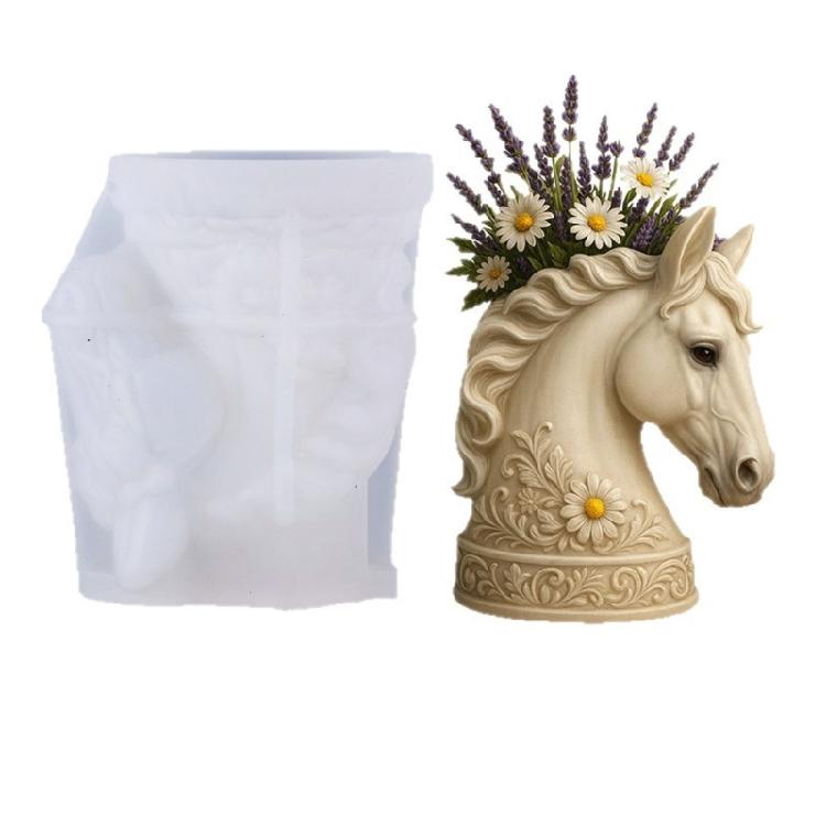 

Horse Head Shape Silicone Crafting Mold Planter Molds Suitable for Resin Casting Crafting and Creative Handmade Projects 1