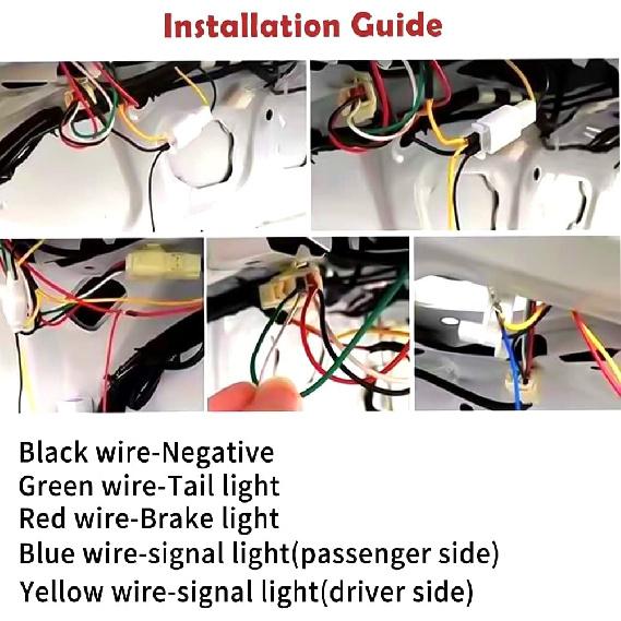 Smoked Lens Dynamic Sequential Turn Signal Lamp LED DRL Brake Light Rear Taillight Trunk Bar Compatible with 2018 2019 2020 Toyota Camry