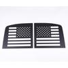 For Toyota FJ Cruiser 2007-21 Aluminum Alloy Black Car Rear Window Glass Guard Plate Trim Stickers Car Modification Accessories