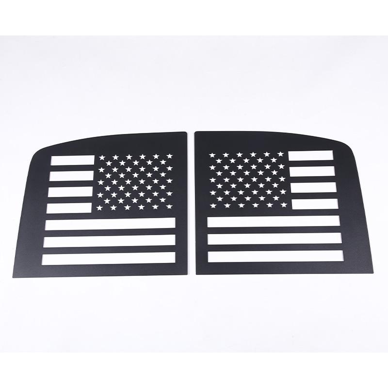 For Toyota FJ Cruiser 2007-21 Aluminum Alloy Black Car Rear Window Glass Guard Plate Trim Stickers Car Modification Accessories