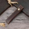 Pu Leather Pen Holder Brass Snap Closure Fine Stitching Office School Use Gifts For Writers Students