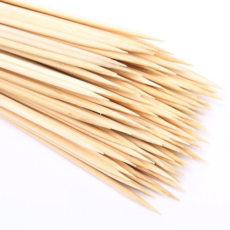Bamboo Skewers for Grilling: 3.5mm Thick, 25/30/35/40cm Lengths - Ideal for Lamb, Squid, Gluten, and Chuan Chuan Xiang Skewers