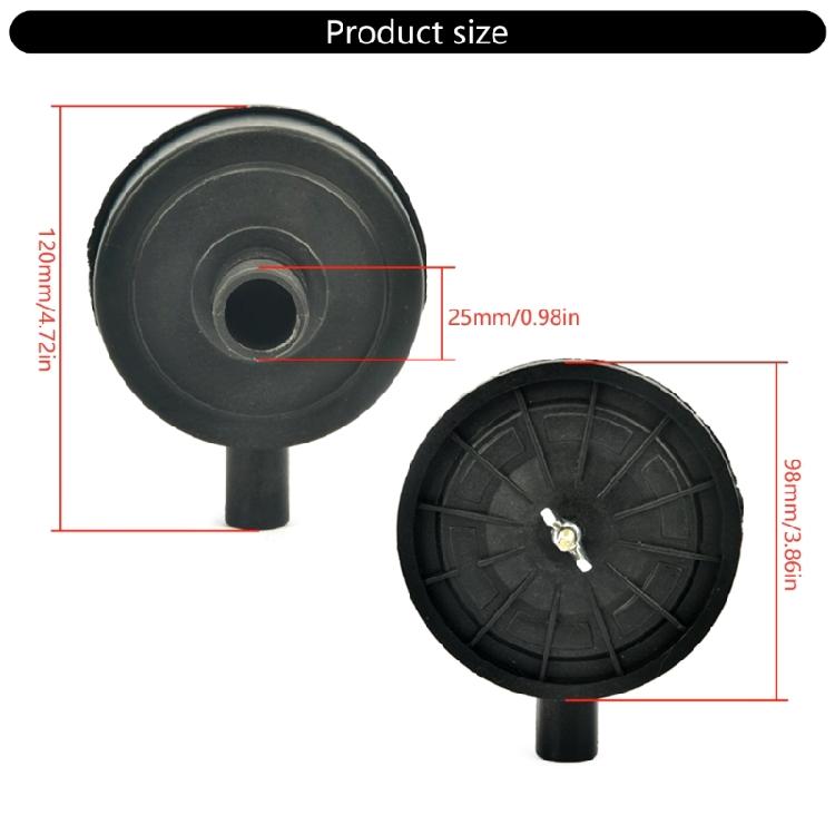 Industrial 25mm Thread Sturdy Plastic Silencers Air Filter for Enhances Equipment Efficiency and Extended Lifespans