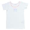 Sanrio Short Sleeve Undershirts of with Name Tags Kids' (Set 2), Cinnamoroll, 130cm, 100% Cotton, (Product Number 149225)