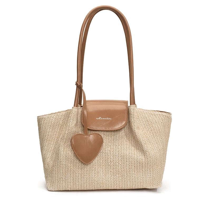 

Eco-Friendly Straw Handbag for Women Braided Shoulder Bag Multipurpose Crossbody Purse Summer Beach Tote Boho Fashi Bag wallet хаки