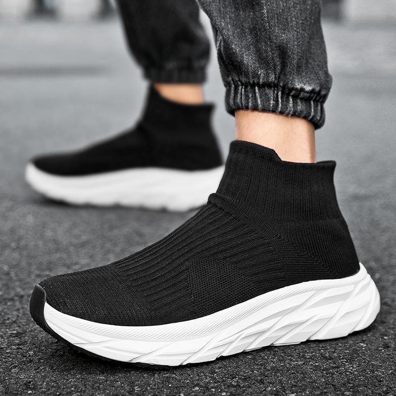 Fashion Winter Fur Men Boots Plush Sock Shoes Keep Warm Comfortable Casual Boots Men and Women Couple Shoes Lightweight Casual Shoes