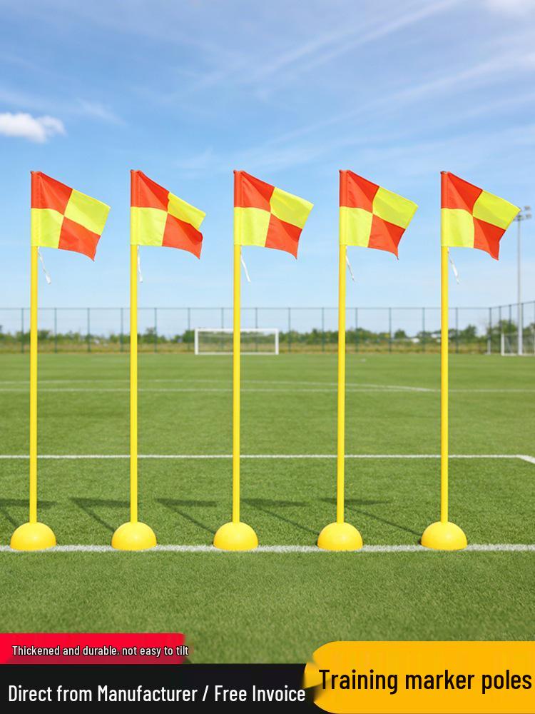 Sporttrainingsstange für die Sekundarstufe: Schlangenförmiger Laufstock mit Fußball-Eckfahne