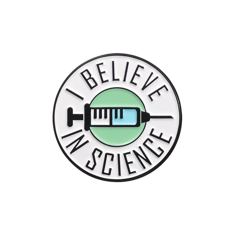 

Привлекательная брошь-булавка в виде мультяшного шприца и флакона, вдохновленная медициной, универсальный модный аксессуар для всех QHXZ2141