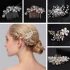 Copricapo Nuziale Ornamenti per Capelli in Cristallo Tiara di Perle Pettine per Capelli con Strass Accessori per Capelli da Sposa