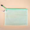 A4 Transparent PVC Mesh Zipper Bag - Creative Document and Stationery Folder with Logo Print