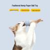 Cat Feather Rope Ball: Scratch & Bite-Resistant, Self-Entertaining Sisal Toy for Teeth Grinding and Teasing.