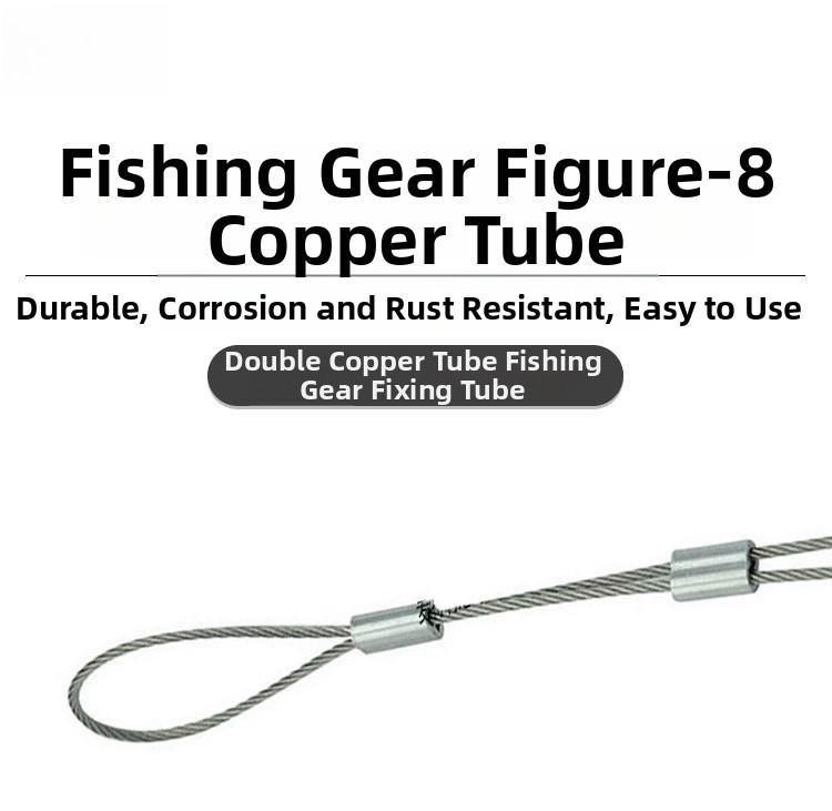 Stainless Steel Fishing Line Clip Double Tube Clip