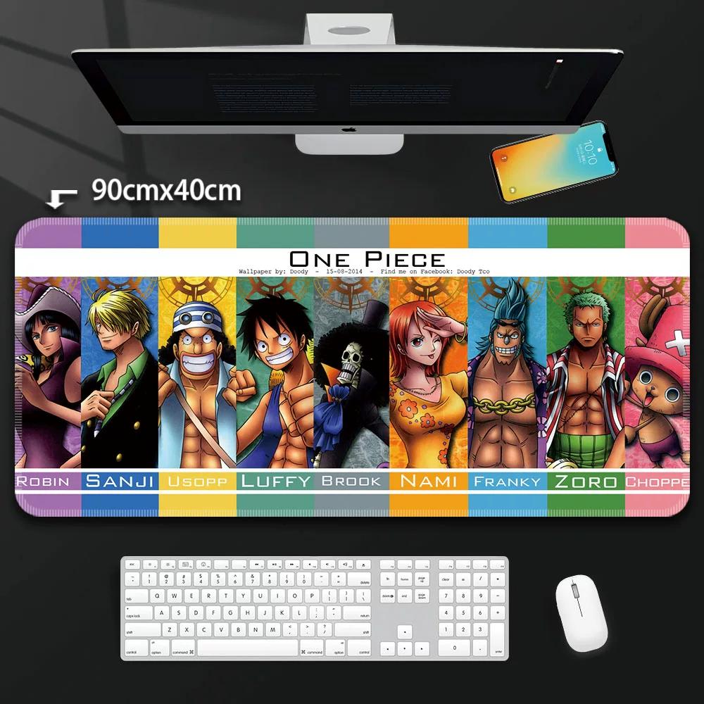 One Piece Leather Mouse Pad Oversized Peripherals Two-dimensional Anime  Monkey D. Luffy Roronoa Zoro  Boys Computer E-sports Game Keyboard Table Mat