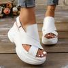 Plus Size Shoes for Women 35-42 Summer Fashion High Heel Comfortable Platform Wedges Sandals Beach Shoes Women Sandals