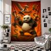 Nástěnná tapiserieKung Fu Panda Umění Závěsná látka Dekorativní kryt pozadí pro výzdobu místnosti