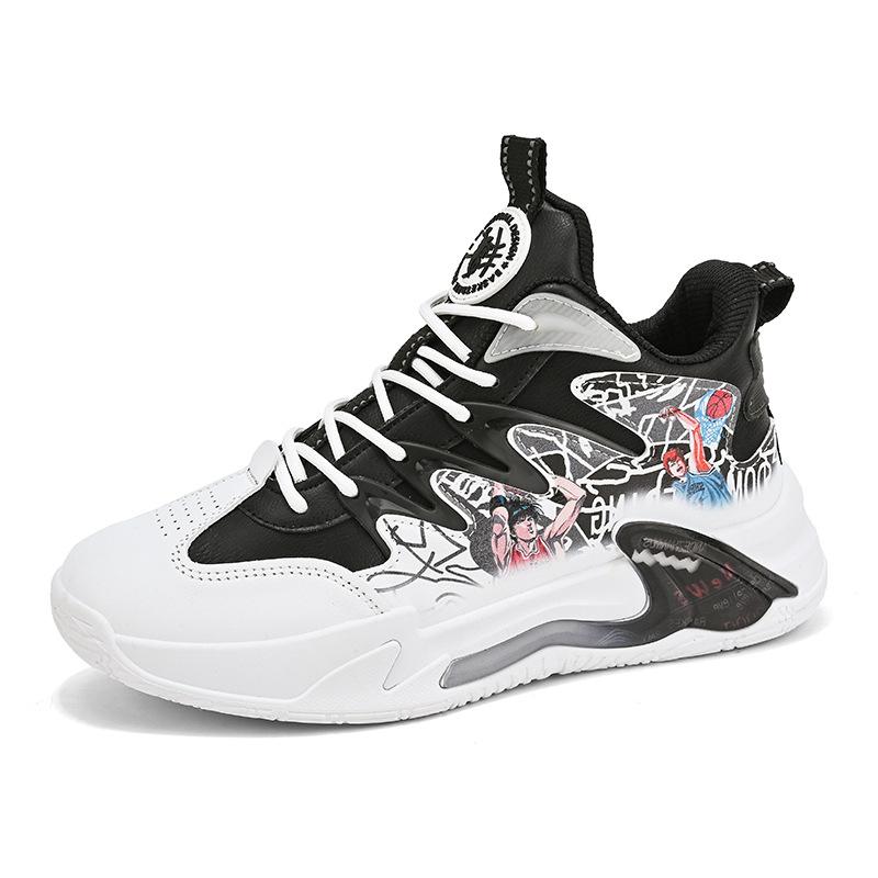 Nye sportssko for menn Mote Mesh Pustende Sports Uformelle Basketballsko