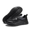 Hongxing Erke Comfortable Versatile Shock Absorbing Wear Resistant Breathable Low Top Casual Shoes Men Sneakers Black Silver 51125102540-002
