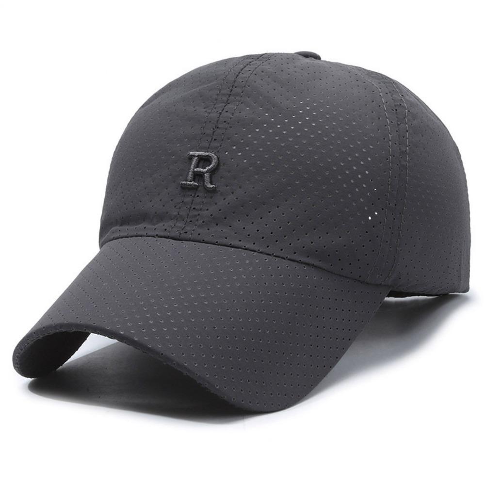 Sun Protection Summer Sun Hat Letter R Embroidery Baseball Cap Fishing Cycling Hat  For Women Men