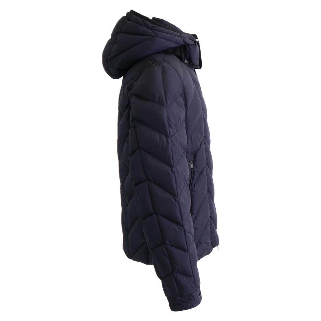 Moncler Domestically Published BERRIAT/Beria Hooded Quilted Down Jacket 1 NavyUsed