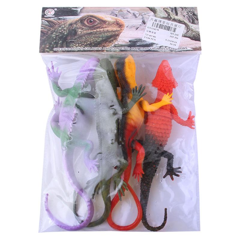 Children'S Simulated Wildlife Model Pressing Bb Called Chameleon Amphibian Reptile Ornament Toy