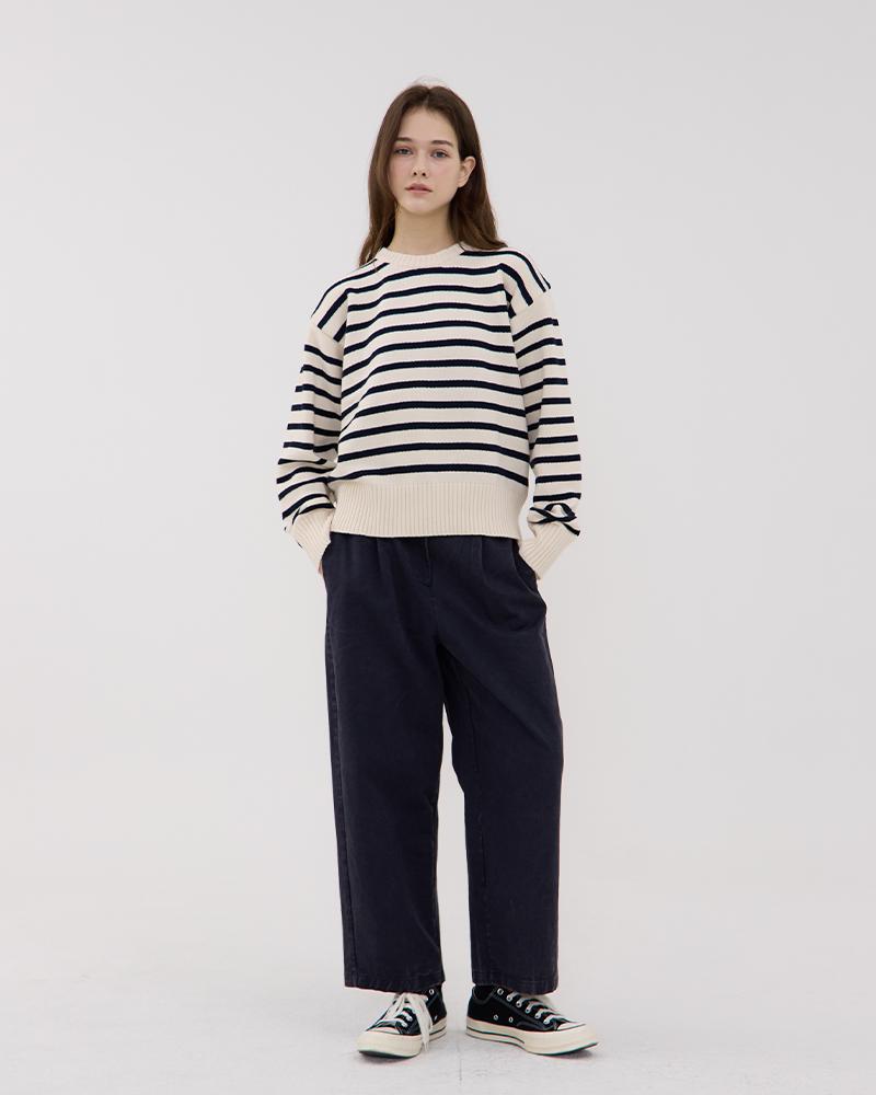 LEVHEARTED Cantus Wide Pants - Navy