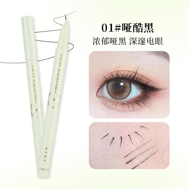 

Makeup Ink Control Focus Curved Tip Eyeliner Slim Waterproof Non-Smudging Eyelashes Down To Aegyo Sal Eyeliner Pen *3pcs